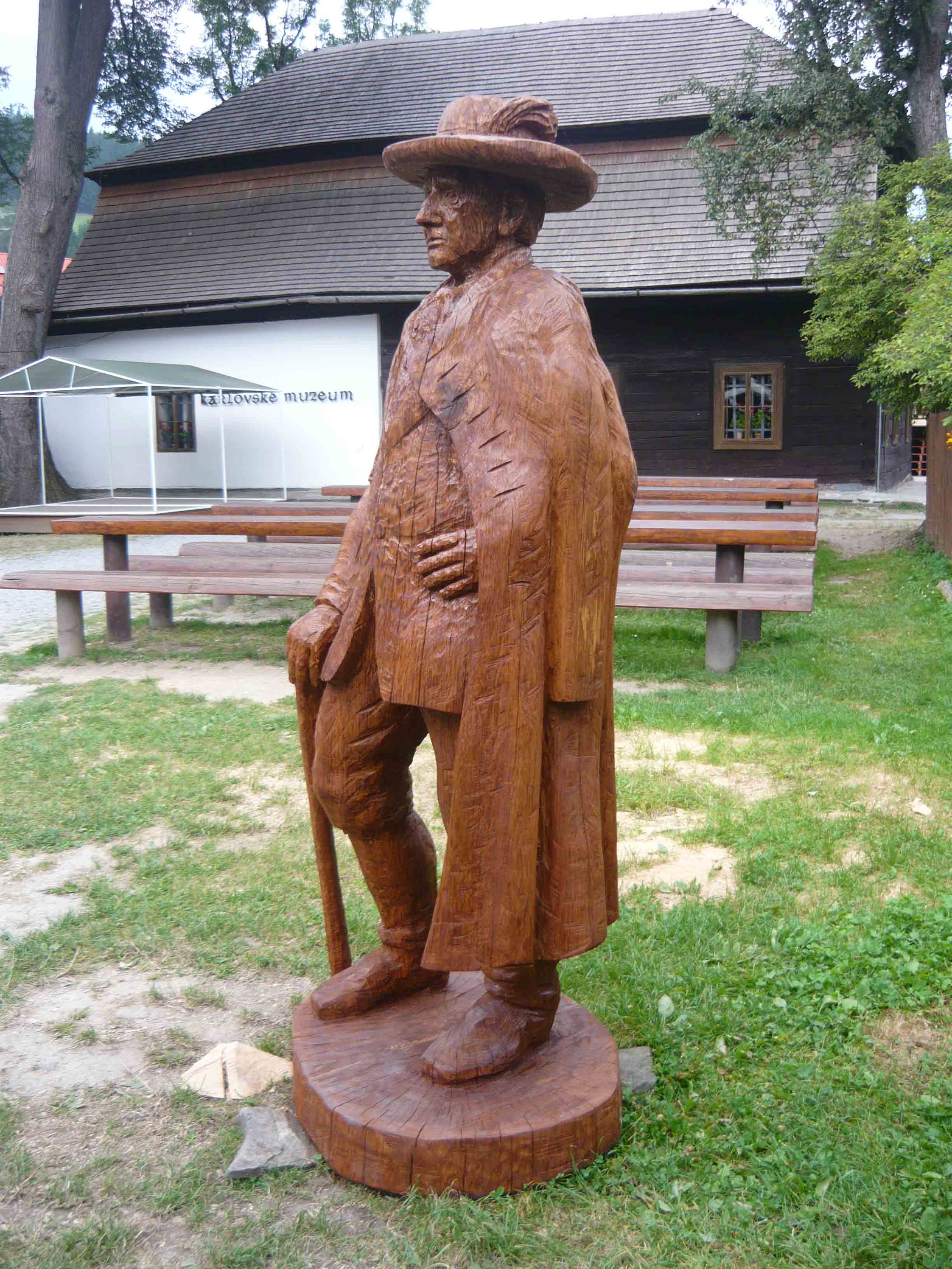 Karel Barvič, poslední fojt ve Velkých Karlovicích, původně u muzea