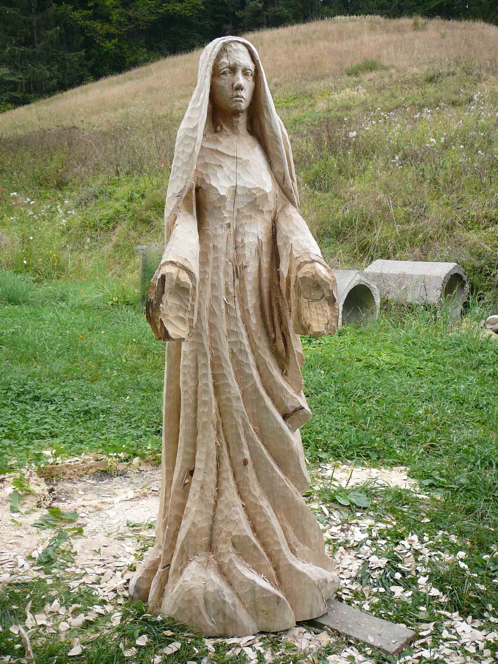 09- Sv. Marie, topolové dřevo